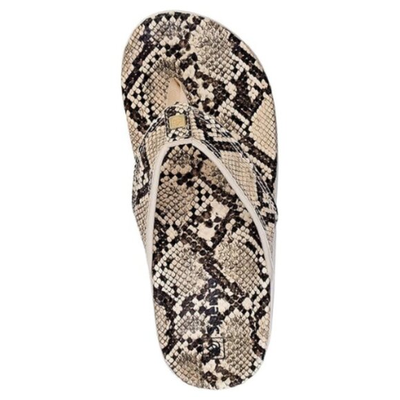 Elegant Snake Print Women's Sandals - Picture 4 of 6